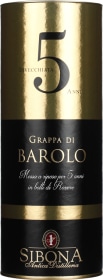 Product: Sibona Grappa 5 years Barolo