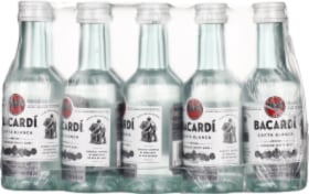 Product: Bacardi Carta Blanca miniaturen