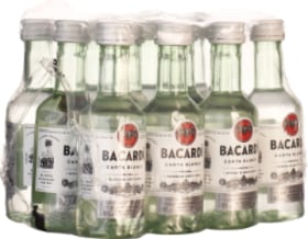 Product: Bacardi Carta Blanca miniaturen