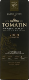Product: Tomatin 12 years 2008 Sauternes French Collection