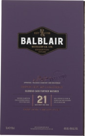 Product: Balblair 21 years Single Malt