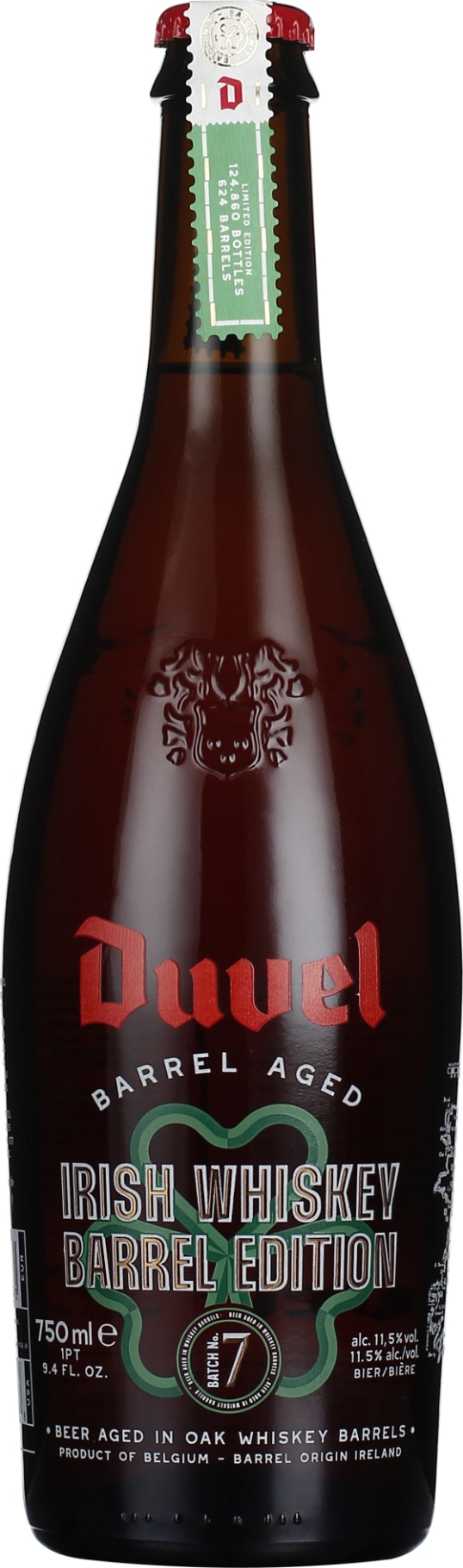 Product afbeelding: Duvel Barrel Aged Nr.7 Irish Whiskey Edition