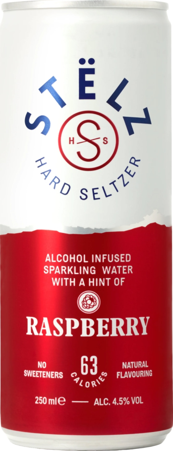 Product afbeelding: Stëlz Hard Seltzer Raspberry