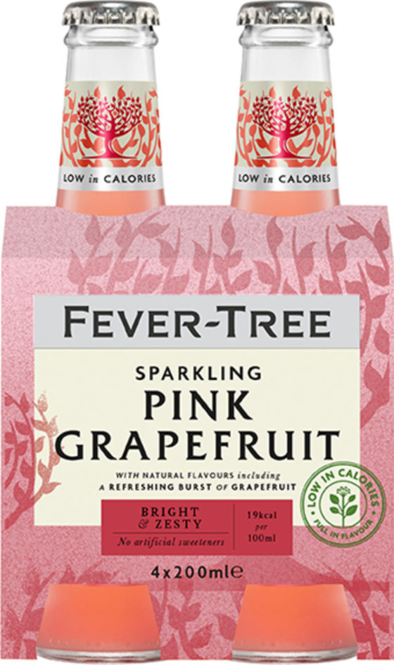 Product afbeelding: Fever Tree Soda Pink Grapefruit 4-pack