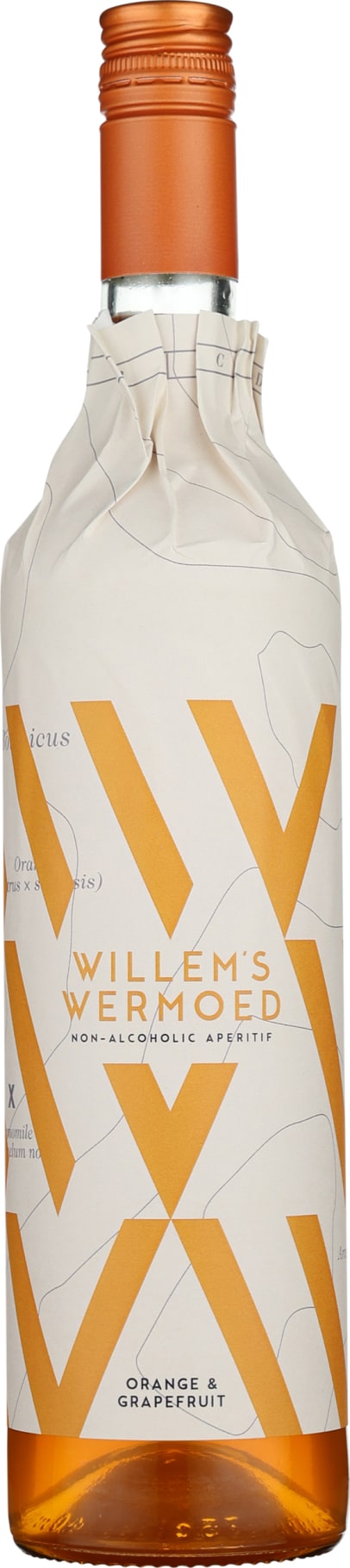 Product afbeelding: Willem's Wermoed Orange & Grapefruit Non-Alcoholic Aperitif