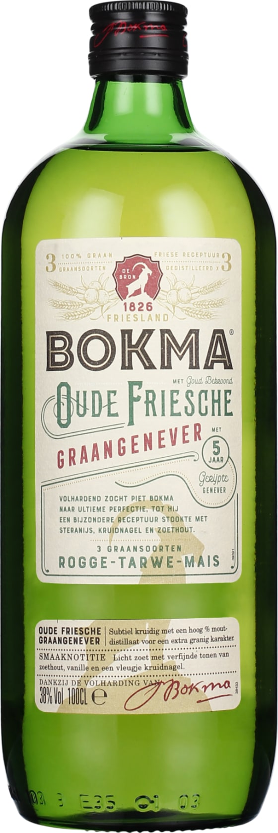 Product afbeelding: Bokma Oude Friesche Jenever rond