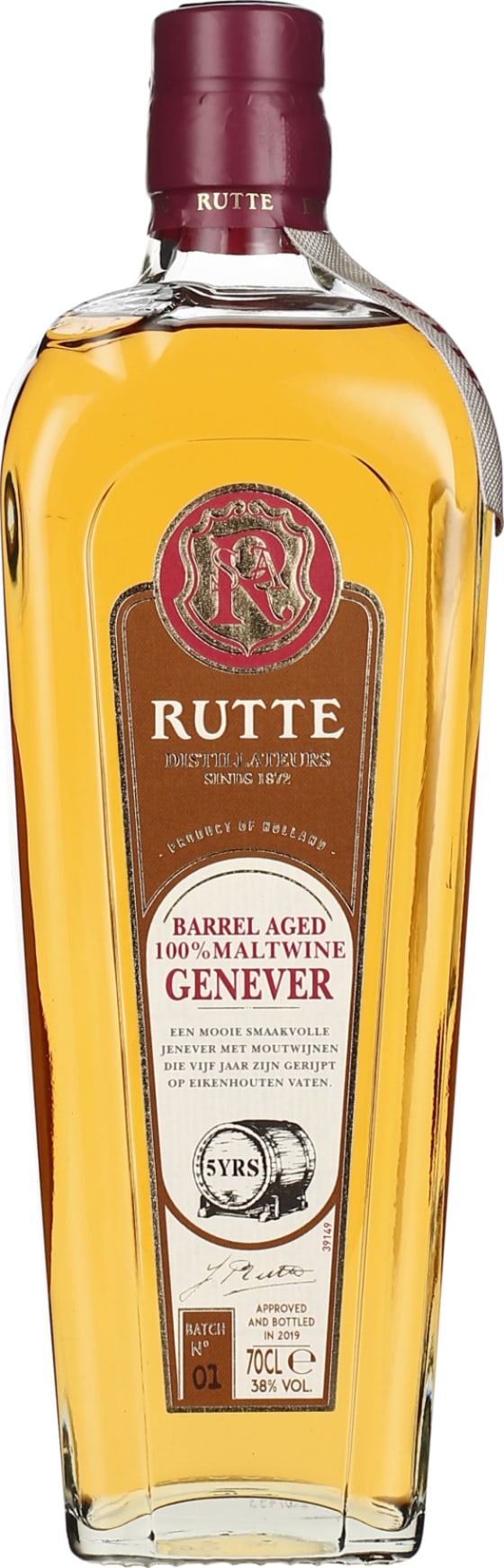Product afbeelding: Rutte Barrel Aged Genever