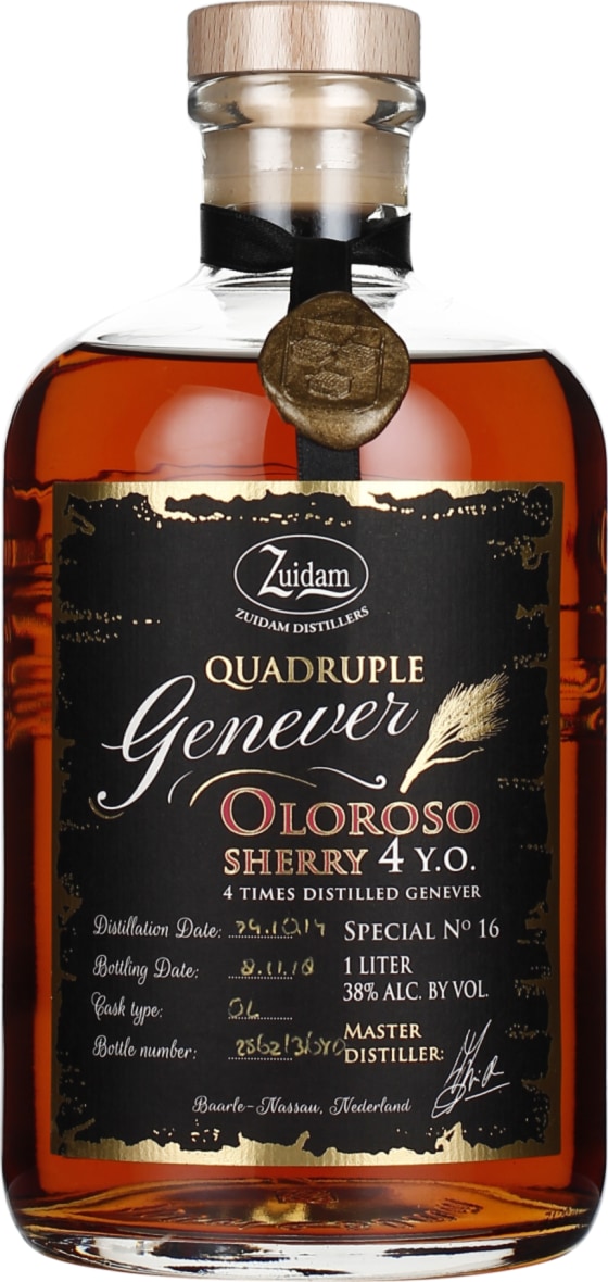 Product afbeelding: Zuidam Special No.16 Oude Genever Quadruple 4 jaar