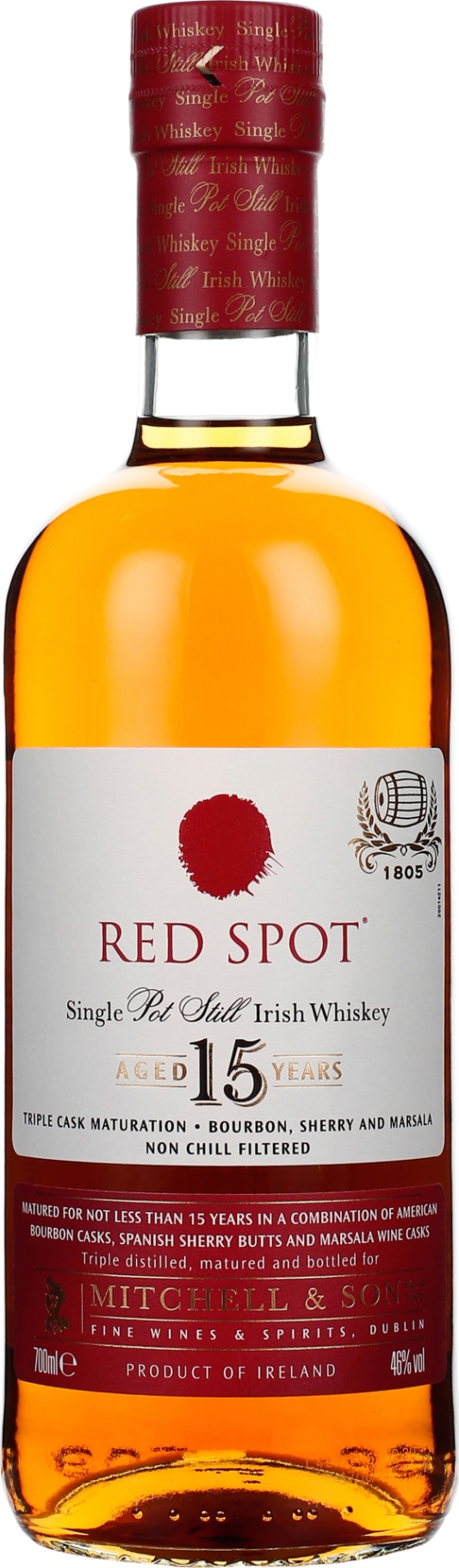 Product afbeelding: Mitchell & Son Red Spot 15 years Single Pot Still