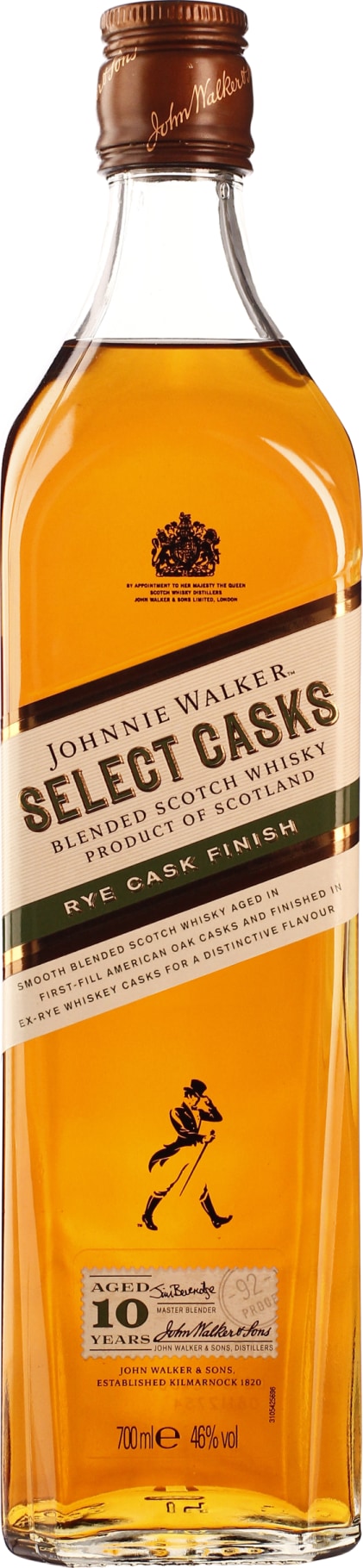 Product afbeelding: Johnnie Walker 10 years Select Casks Rye Cask Finish
