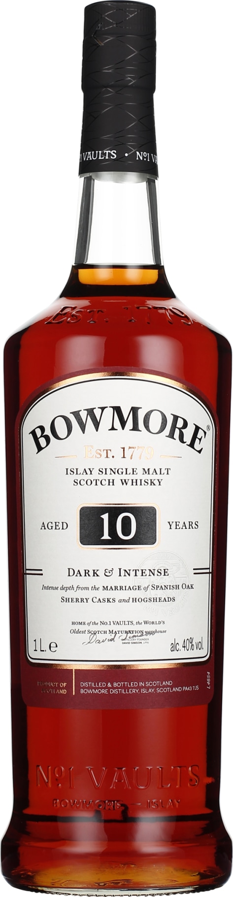 Product afbeelding: Bowmore 10 years Single Malt Dark & Intense