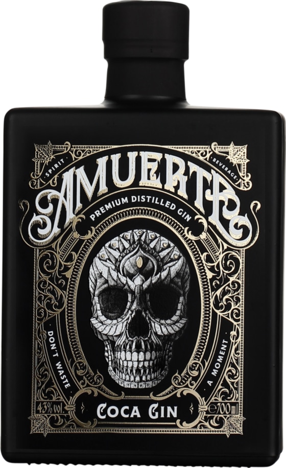 Product afbeelding: Amuerte Coca Leaf Black Gin