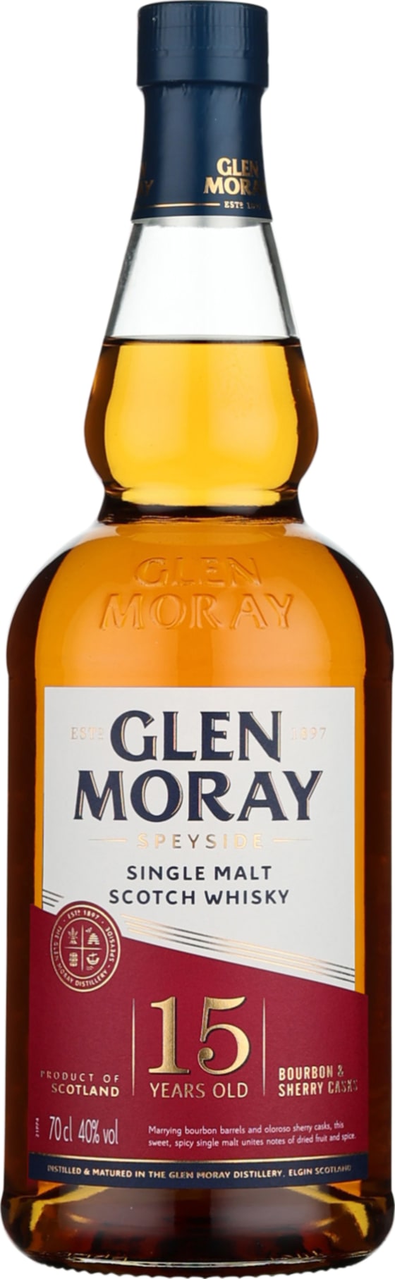 Product afbeelding: Glen Moray 15 years Single Malt