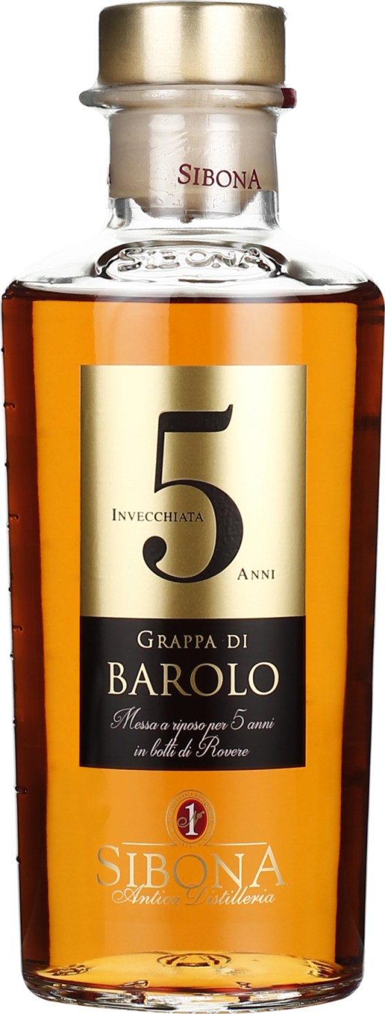 Product afbeelding: Sibona Grappa 5 years Barolo