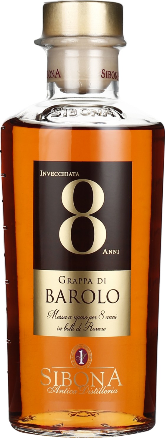 Product afbeelding: Sibona Grappa 8 years Barolo