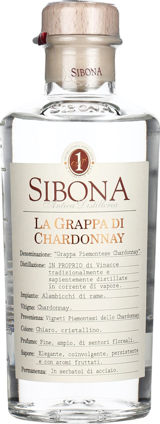 Product afbeelding: Sibona Grappa Chardonnay