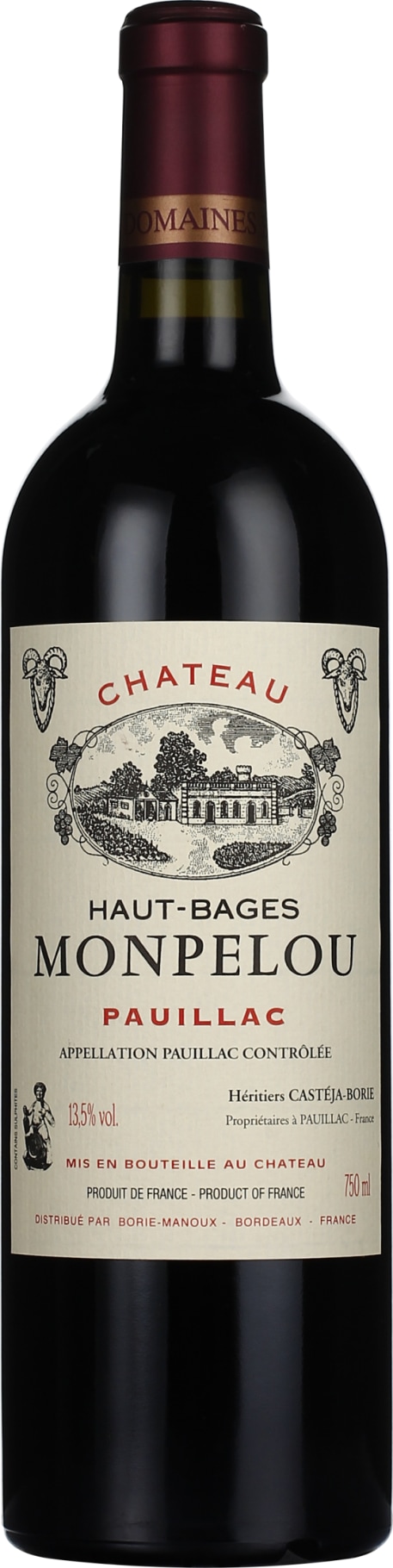 Product afbeelding: Château Haut-Bages Monpelou Cru Bourgeois Pauillac