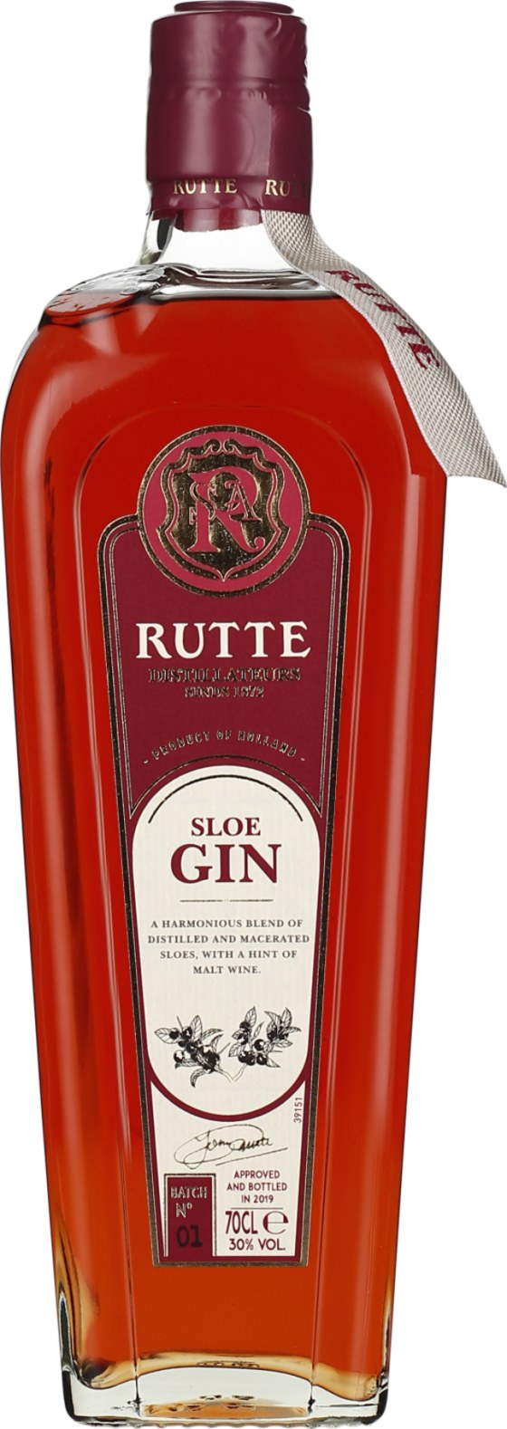 Product afbeelding: Rutte Sloe Gin