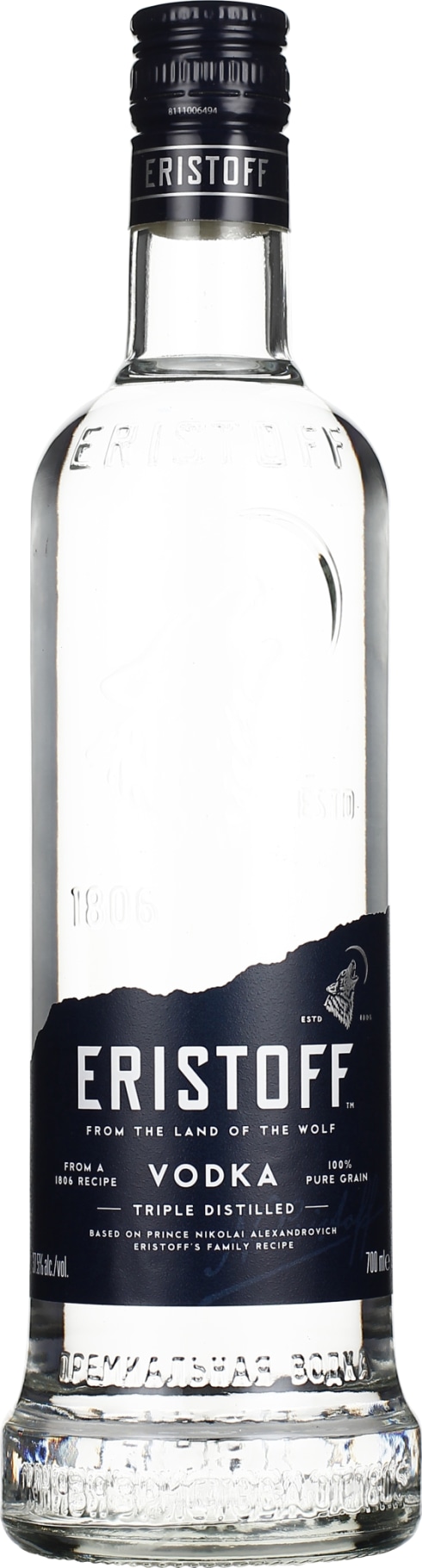 Product afbeelding: Eristoff Vodka
