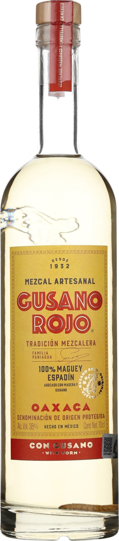Product afbeelding: Gusano Rojo Mezcal