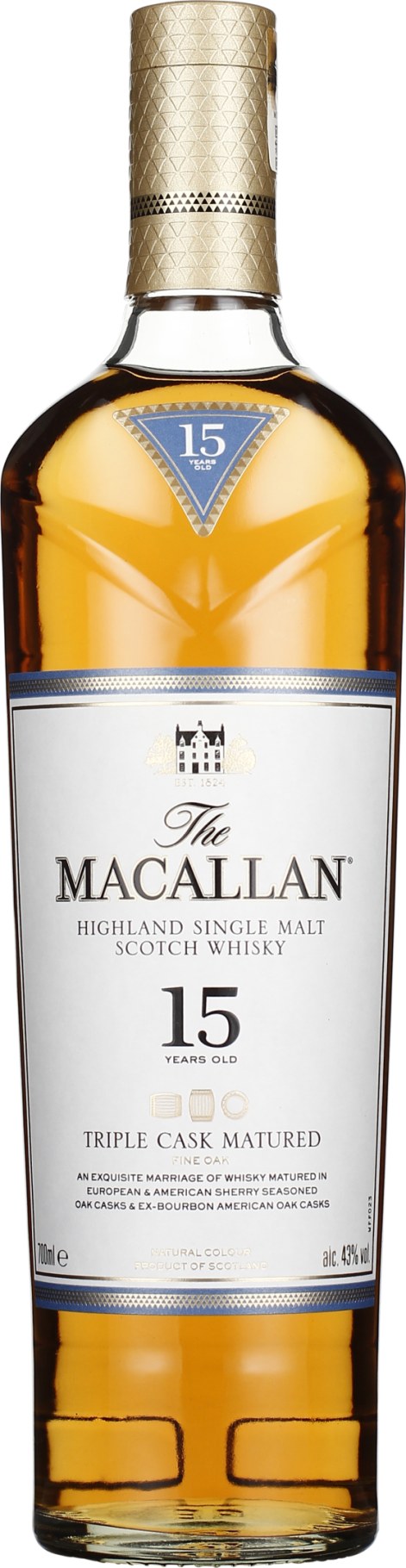 Product afbeelding: The Macallan 15 years Triple Cask