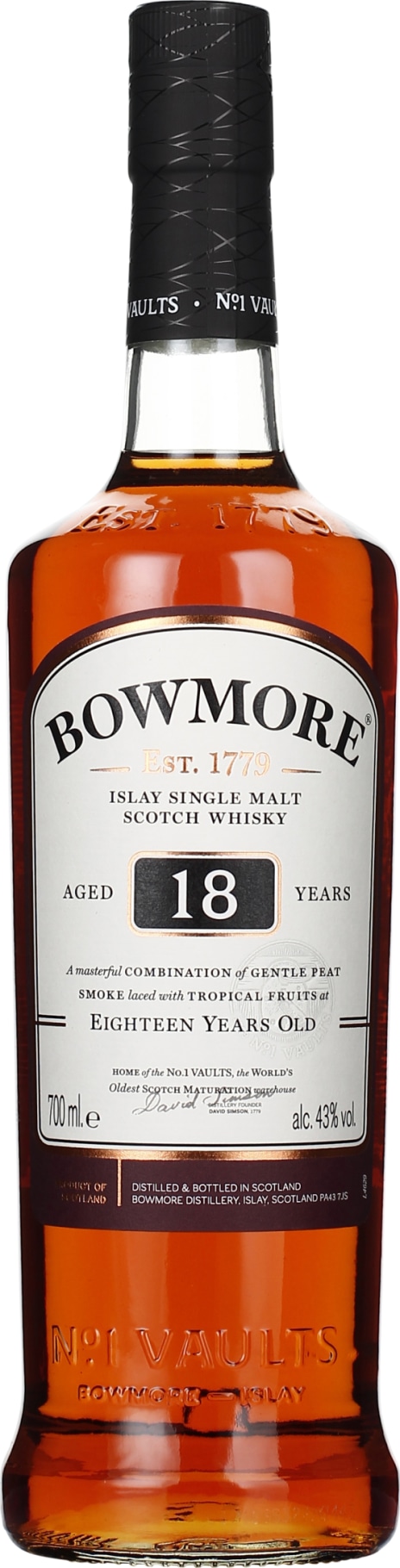 Product afbeelding: Bowmore 18 years Single Malt
