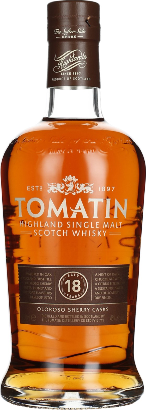 Product afbeelding: Tomatin 18 years Single Malt