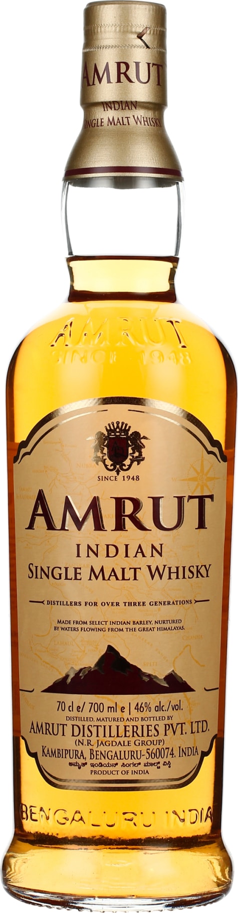 Product afbeelding: Amrut Indian Single Malt