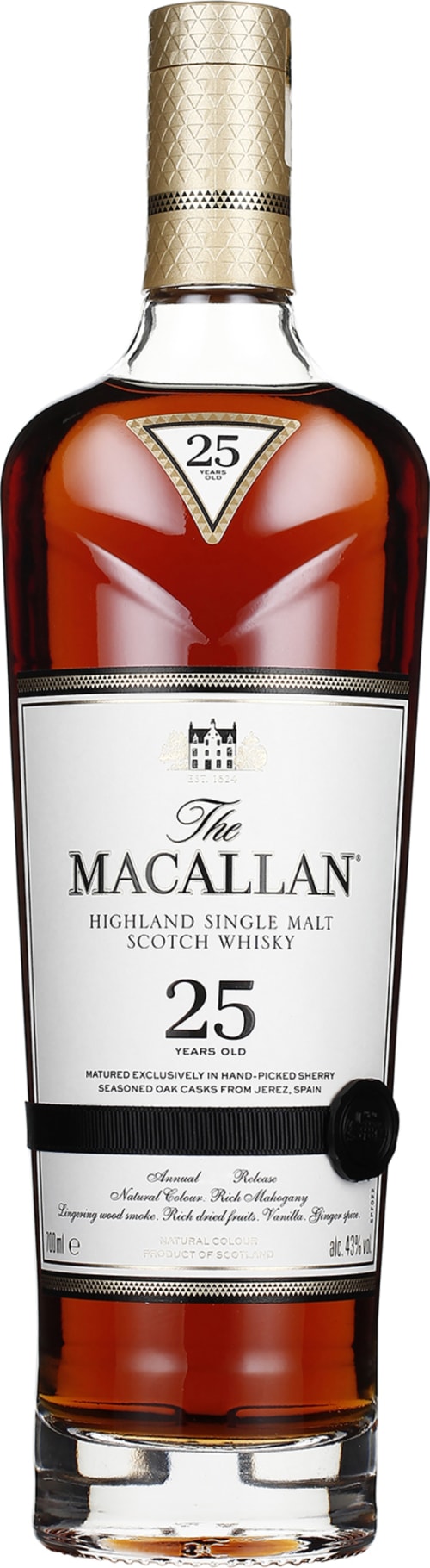 Product afbeelding: The Macallan 25 years Sherry Oak