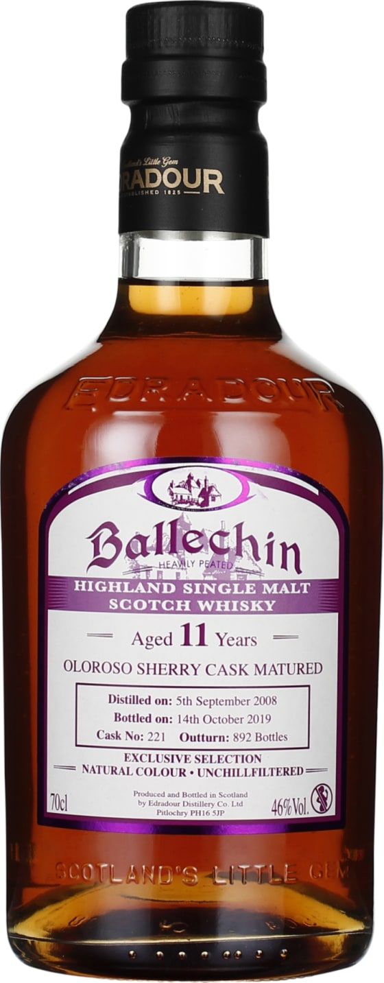 Product afbeelding: Ballechin 11 years 2008 Oloroso Sherry Cask