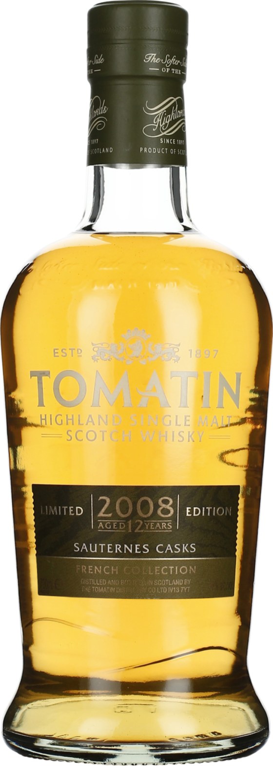 Product afbeelding: Tomatin 12 years 2008 Sauternes French Collection
