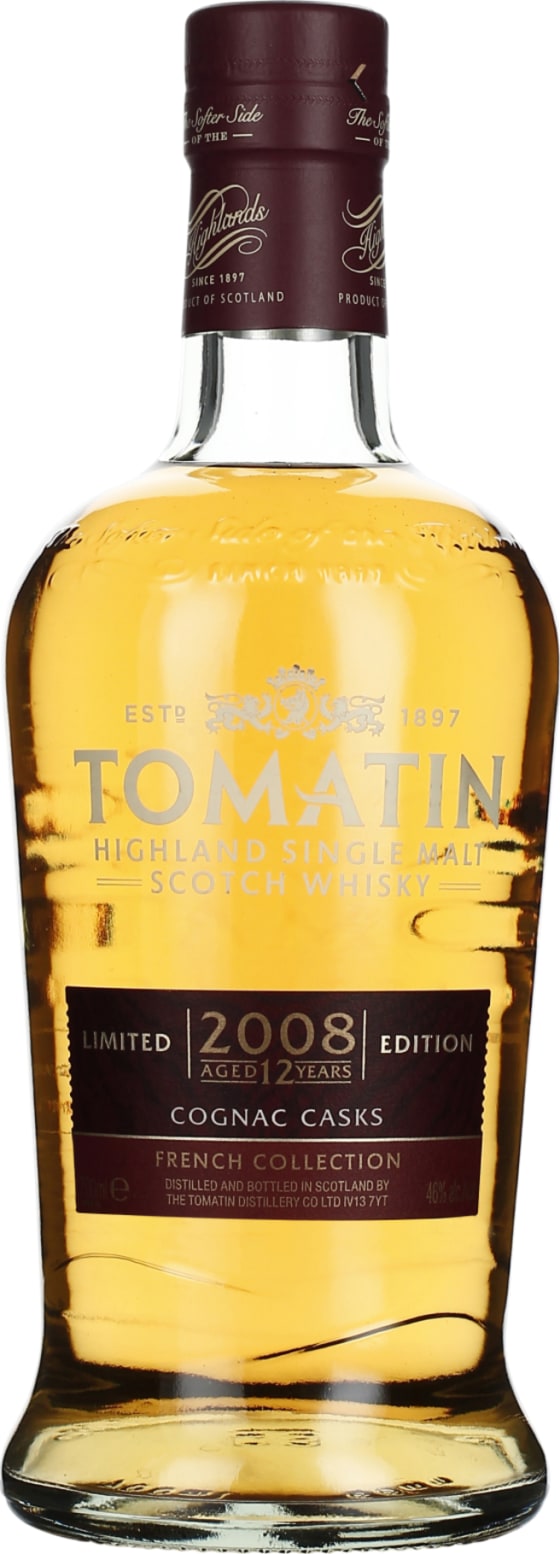 Product afbeelding: Tomatin 12 years 2008 Cognac French Collection