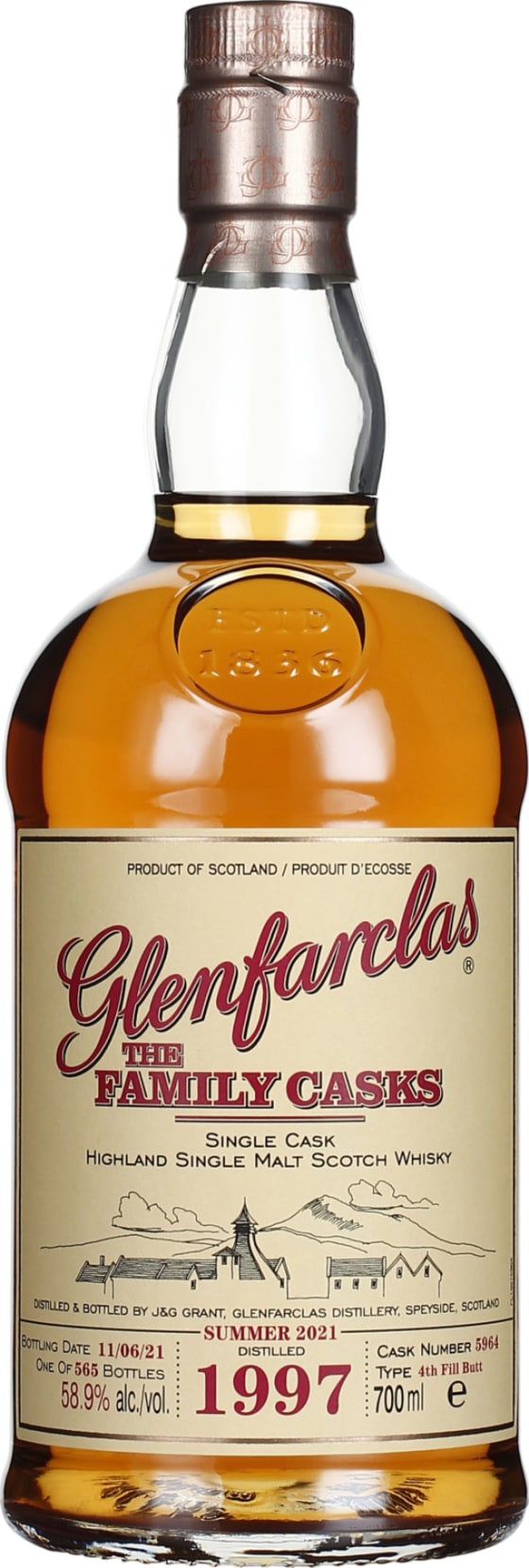 Product afbeelding: Glenfarclas Vintage 1997 Family Casks
