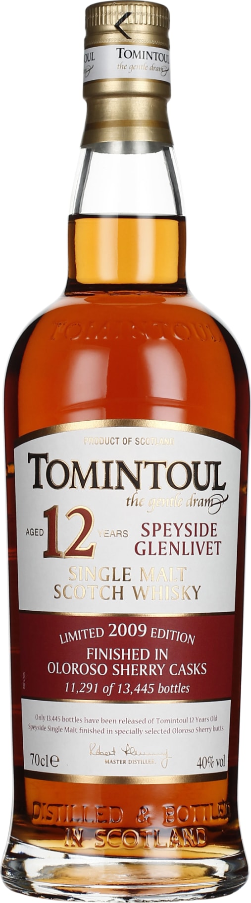 Product afbeelding: Tomintoul 12 years 2012 Oloroso Sherry Cask Finish