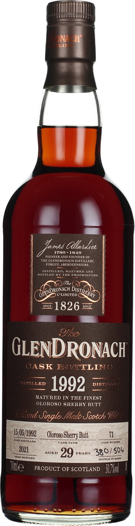 Product afbeelding: GlenDronach 29 years 1992 Oloroso Cask