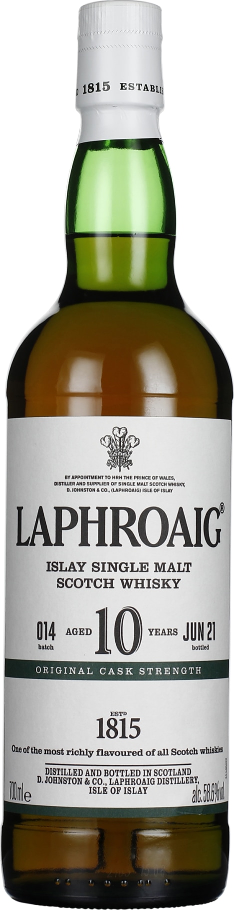 Product afbeelding: Laphroaig 10 years Cask Strength 2021 Batch 14