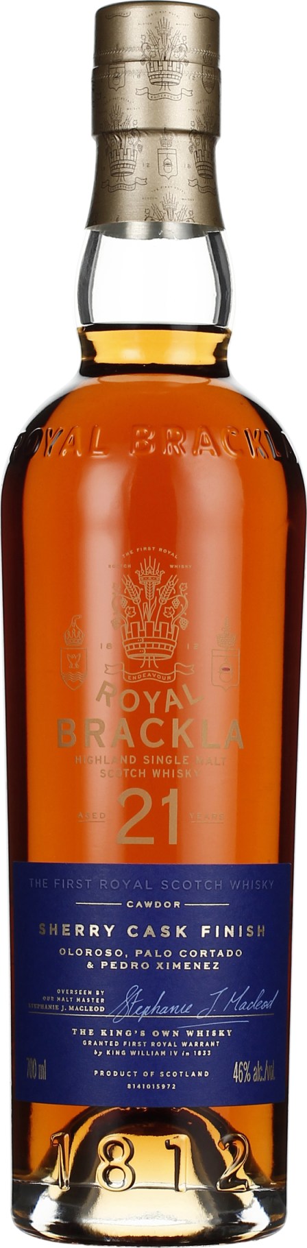 Product afbeelding: Royal Brackla 21 years Sherry Finish