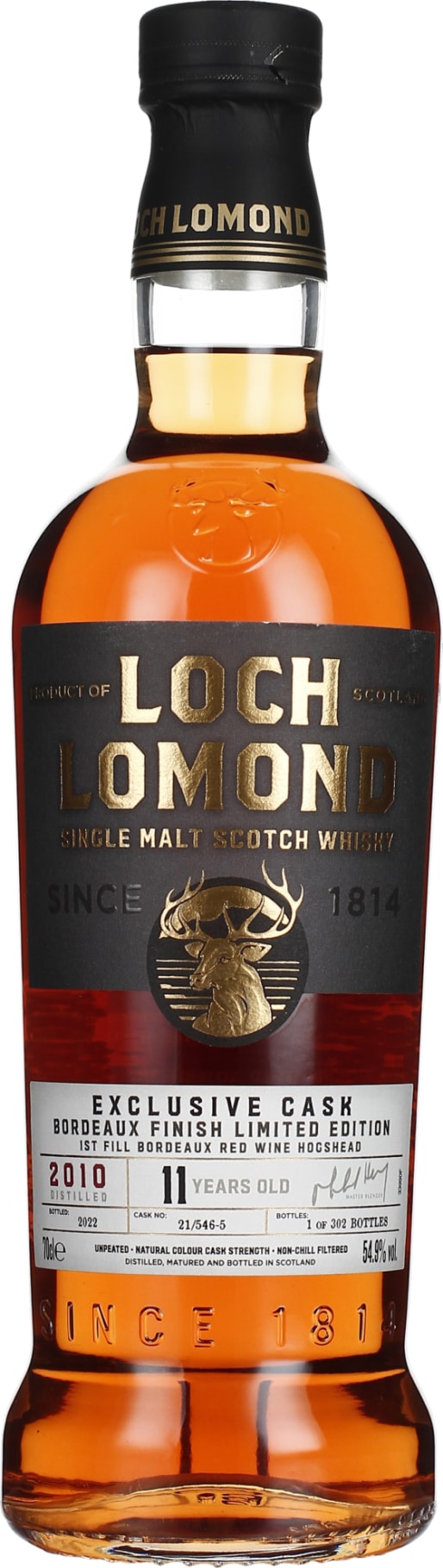 Product afbeelding: Loch Lomond 11 years 2010 Bordeaux Single Cask