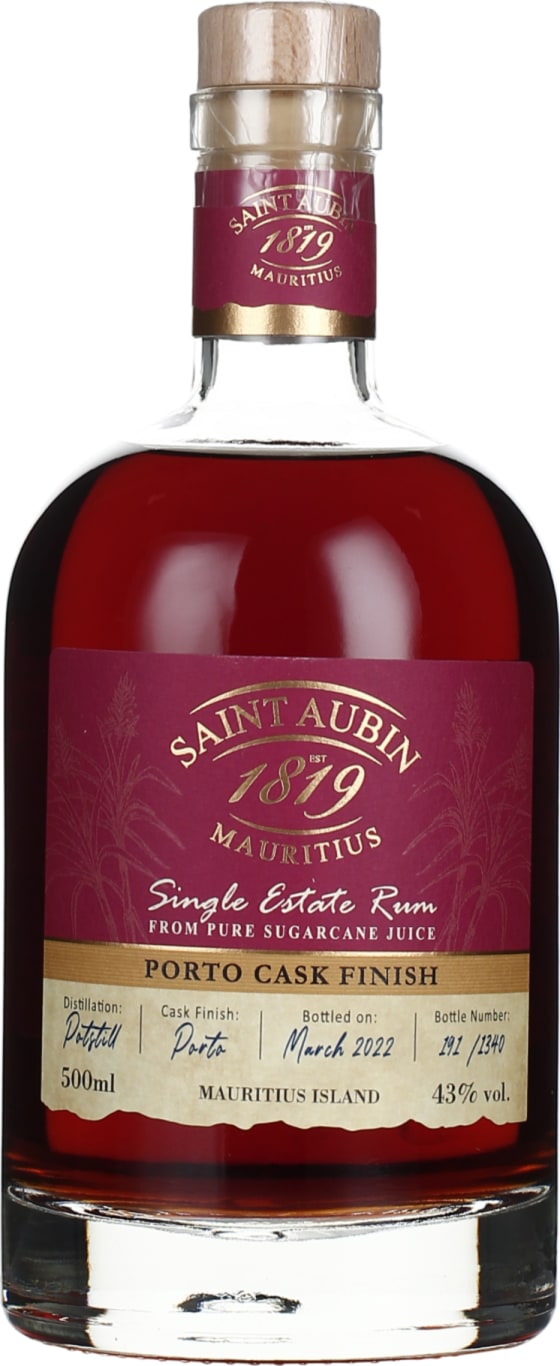 Product afbeelding: Saint Aubin Port Cask Finish Single Estate Rum
