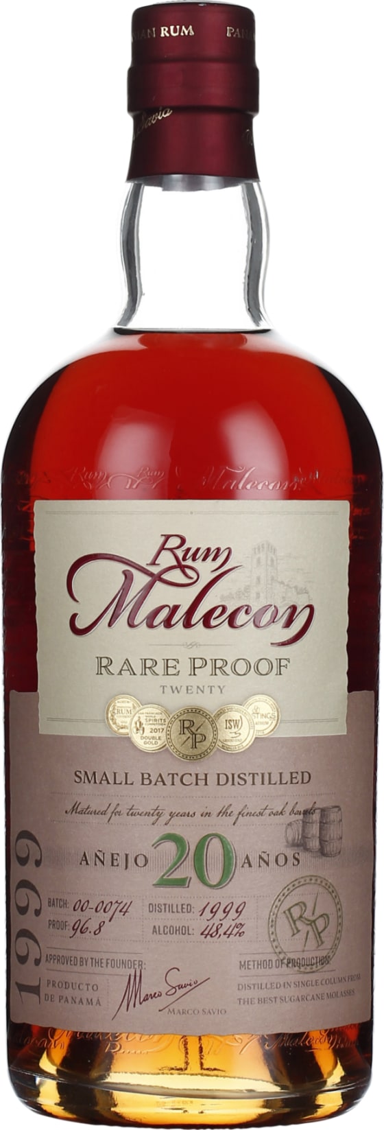 Product afbeelding: Malecon 20 years Rare Proof