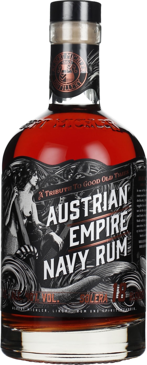Product afbeelding: Austrian Empire Navy Rum Solera 18 Blended