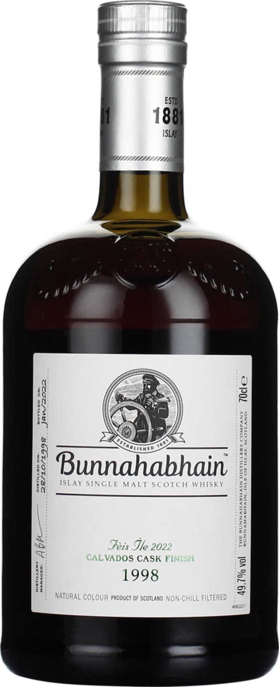 Product afbeelding: Bunnahabhain 23 years 1998 Calvados Cask Finish
