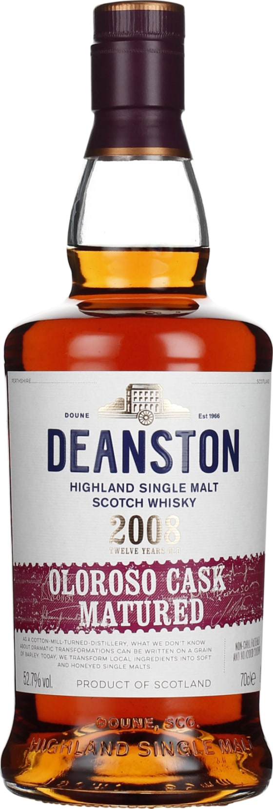 Product afbeelding: Deanston 12 years 2008 Oloroso Cask