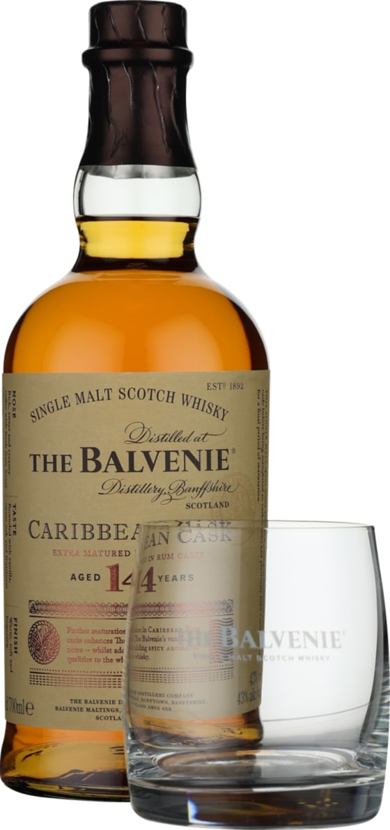 Product afbeelding: Balvenie 14 years Caribbean Cask Giftset