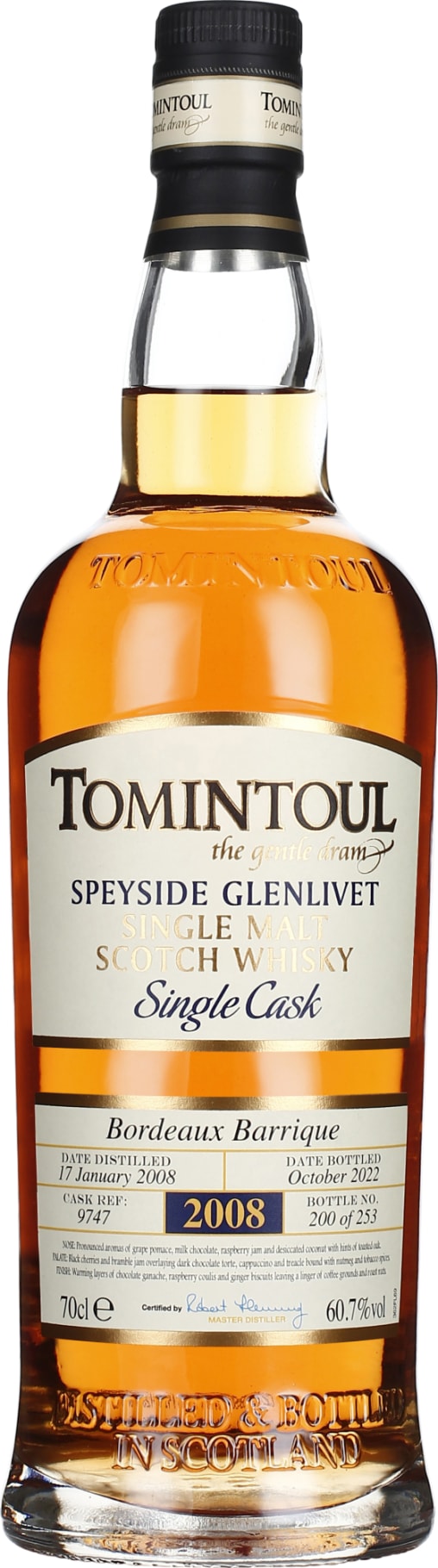 Product afbeelding: Tomintoul 14 years 2008 Bordeaux Single Cask
