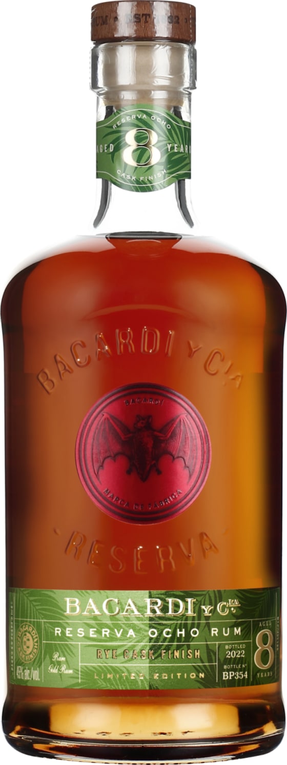 Product afbeelding: Bacardi 8 years Reserva Ocho Rye