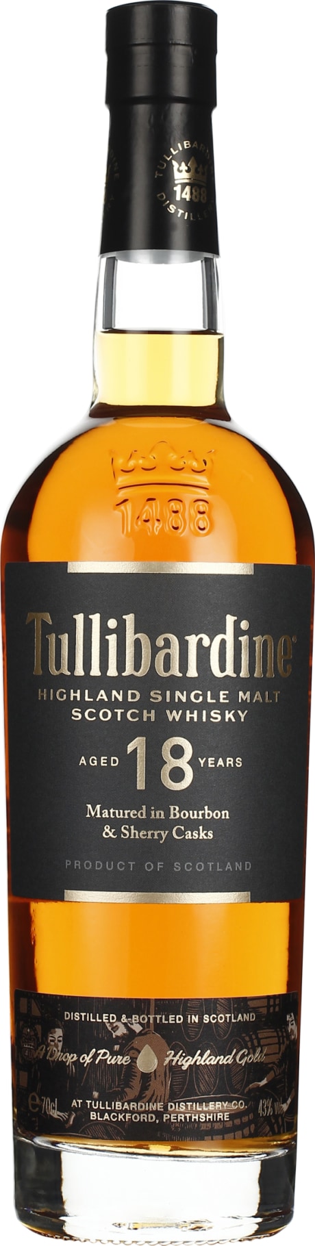 Product afbeelding: Tullibardine 18 years Single Malt
