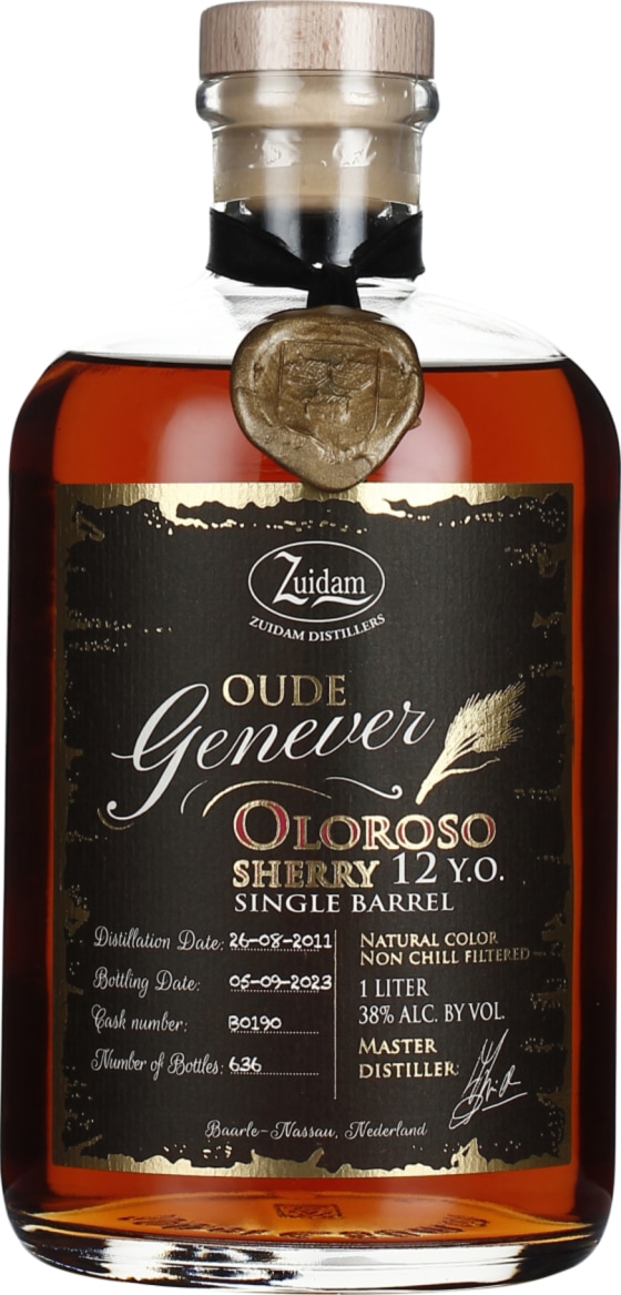 Product afbeelding: Zuidam Oude Genever 12 jaar Oloroso Sherry