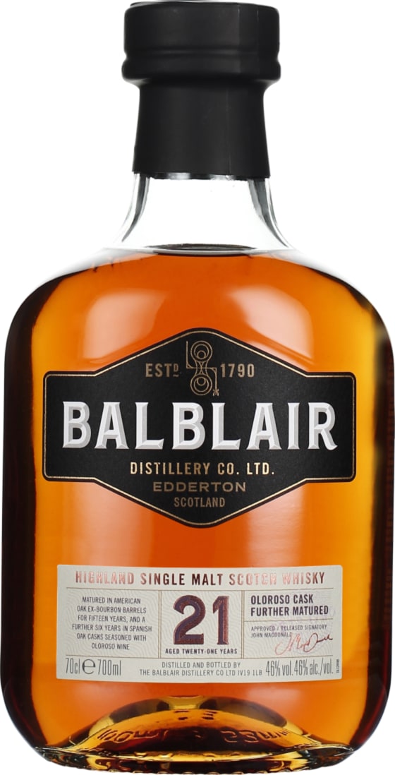 Product afbeelding: Balblair 21 years Single Malt