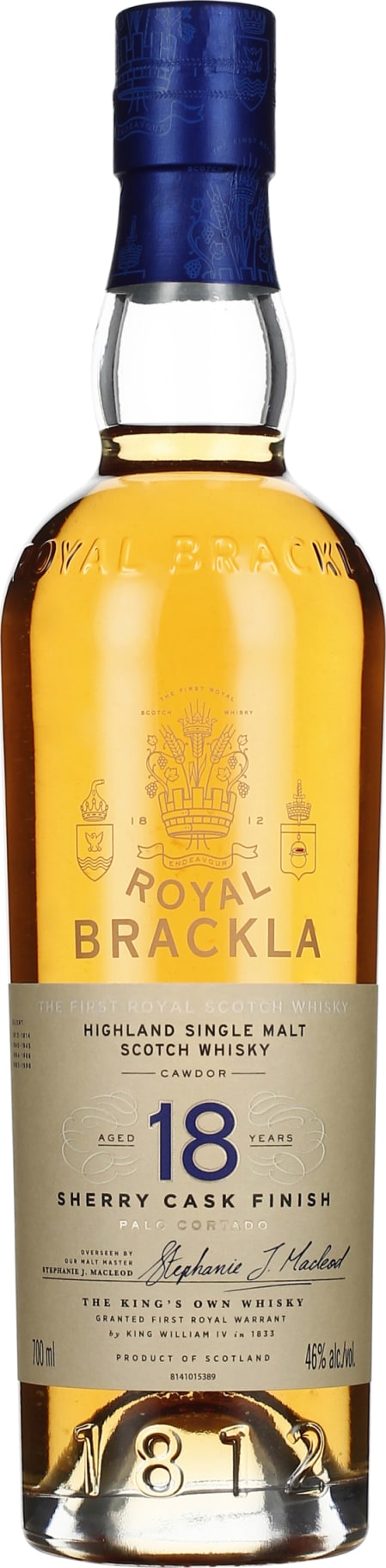 Product afbeelding: Royal Brackla 18 years Palo Cortado Sherry Cask Finish